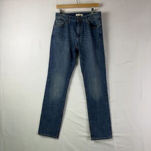 Warp + Weft Blue Straight Leg Jeans
